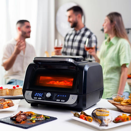 InnovaGoods 12-in-1 Air Fryer with Grill 6 L, 3400 W, 2 Silicone Baskets, Brush
