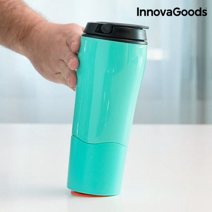 InnovaGoods Anti-Tipping Thermos Mug with Suction Base, 550 ml, Screw Lid