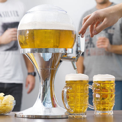InnovaGoods Beer Dispenser 3.5 L and 2 Roll-Up Sunglasses, Sunfold Spain, Black