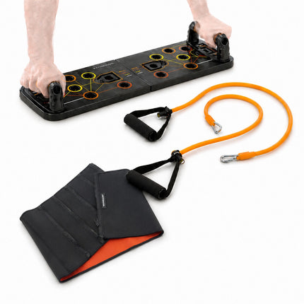 InnovaGoods Push-Up Board and Sauna Sports Belt, Resistance Bands