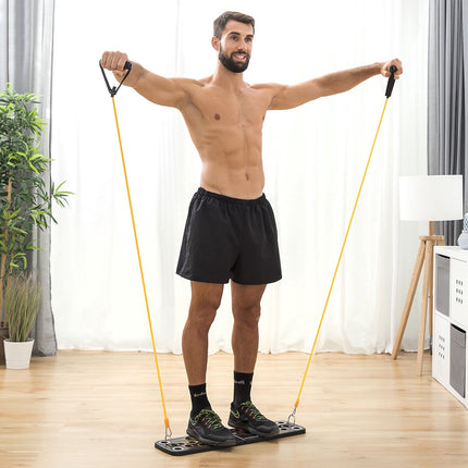 InnovaGoods Push-Up Board and Sauna Sports Belt, Resistance Bands