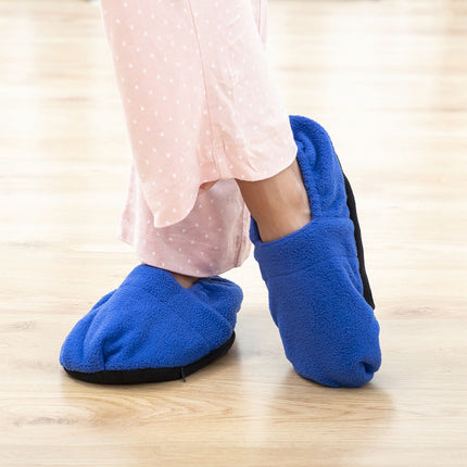InnovaGoods Single Sleeved Blanket and Microwavable Slippers, Central Pocket