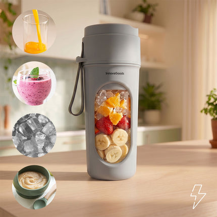 InnovaGoods Wellsy Portable Rechargeable Blender 450 ml, USB-C, 40 W