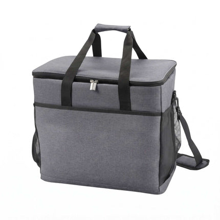 Insulated Cool Bag with Shoulder Strap and Two Handles, Leak-Proof, Grey