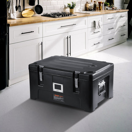 Insulated Food Pan Carrier 36 Qt, 3 Stainless Pans