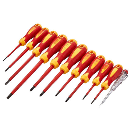 Insulated Screwdriver Set, 11-Piece, 1000V, Tester