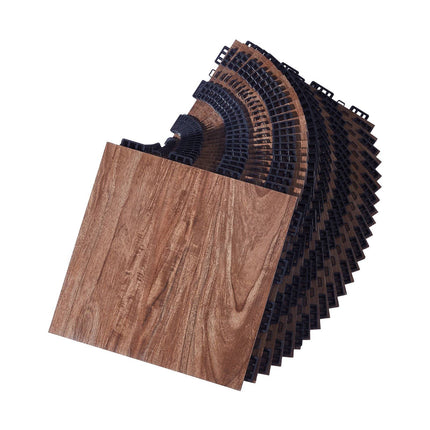 Interlocking Dance Floor Tiles, 12.4 in, 25 Sq Ft
