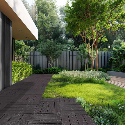 Interlocking Deck Tiles, 10 Pack 12x12, Waterproof PP