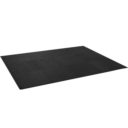 Interlocking Gym Floor Mats, 12-Pack, 12.7 mm Thick
