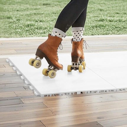 Interlocking Hockey Training Floor Tiles, 15-Pack 12x12