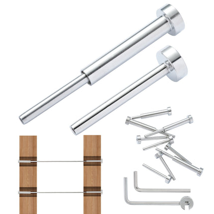 Invisible Cable Railing Kit, T316, 1/8 In, 20 Pack