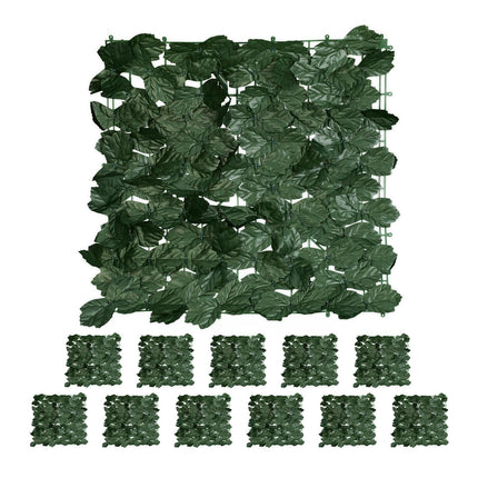 Ecran de confidențialitate Ivy Leaf, set de 12 panouri