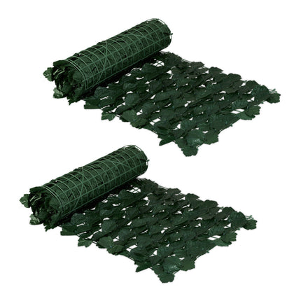 Ecran de confidențialitate Ivy Leaf, set de 12 panouri