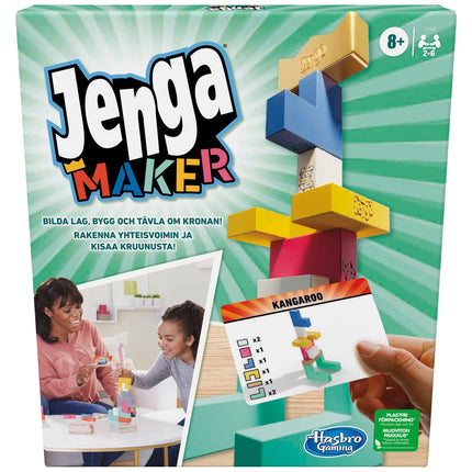Joc de masă JENGA Maker în limbile finlandeză și suedeză