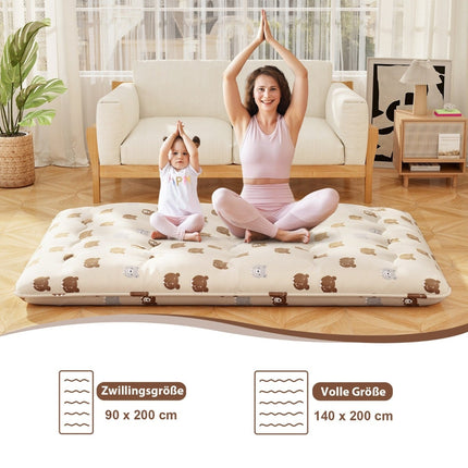 Saltea japoneză futon, 140x200 cm, husă lavabilă