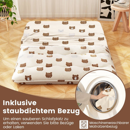 Saltea japoneză futon, 140x200 cm, husă lavabilă
