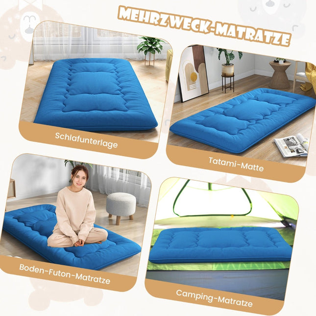 Saltea japoneză Futon 90x200 cm, husă lavabilă și husă