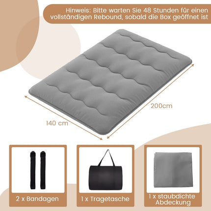 Saltea japoneză futon, husă lavabilă, 140x200 cm