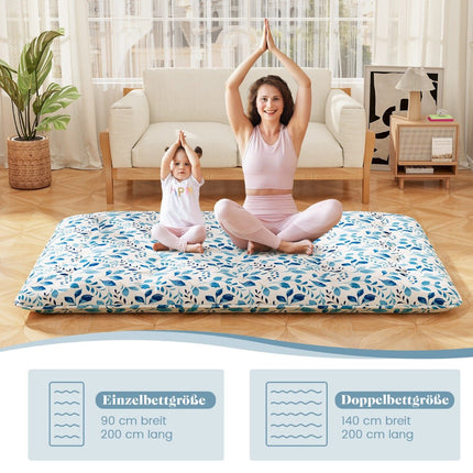 Saltea japoneză futon, husă lavabilă, 140x200 cm