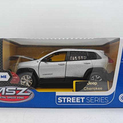 Model Jeep Cherokee turnat sub presiune, de colecție la scară 1:32