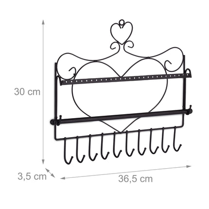 Jewelry holder wall