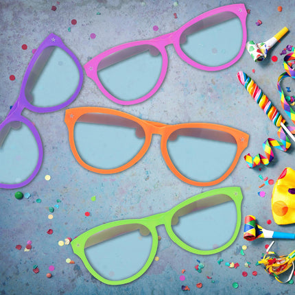 Ochelari Jumbo Party - Lentile albastre foarte mari