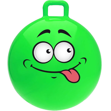 Jump ball Funny Face, 55 cm Green