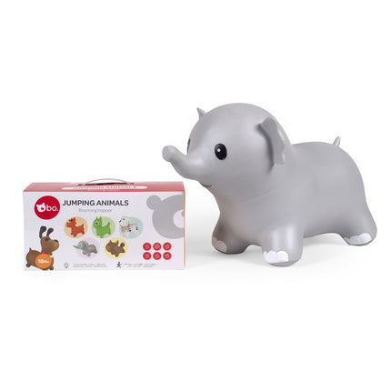 Jucărie cu animale sărituri - elefant, moale, interactiv, distractiv