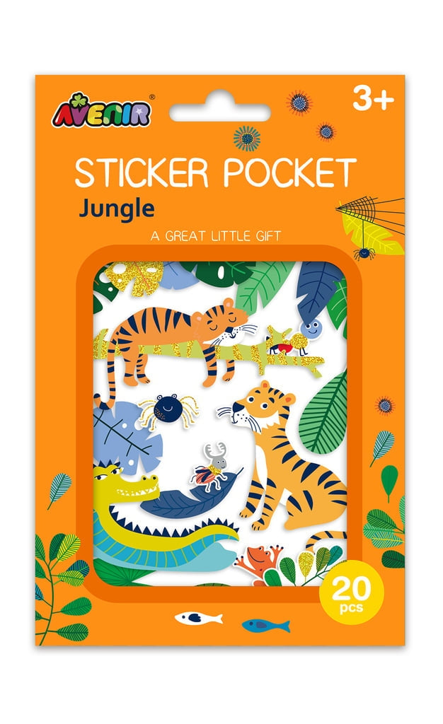 Autocolante Jungle Avenir pentru Scrapbooking și proiecte de artizanat