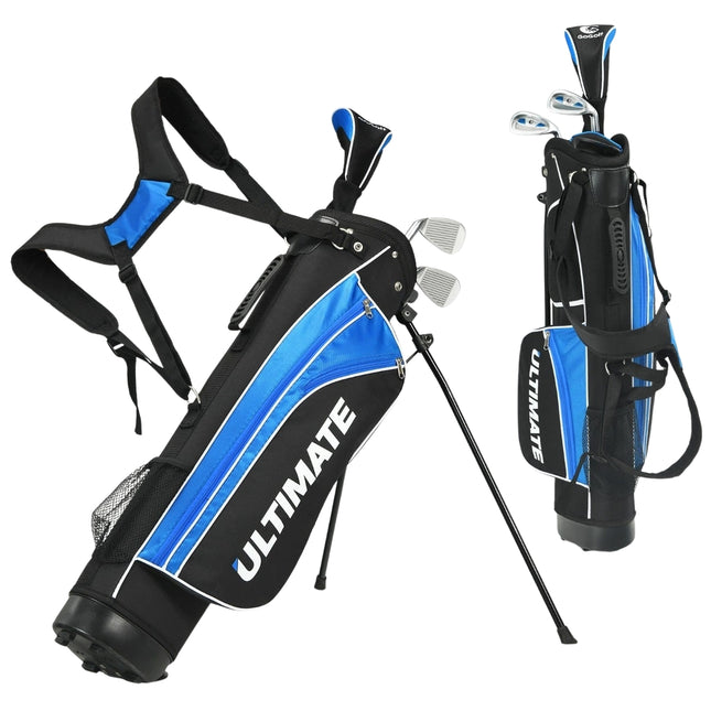 Set de crose de golf pentru juniori, 5 piese cu geantă, pentru vârste 8-10 ani