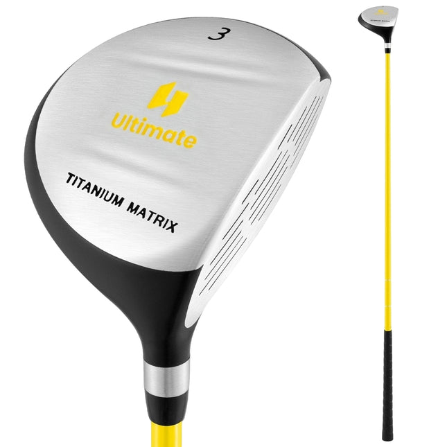 Junior Golf Fairway Wood #3, arbore din fibră de sticlă de 34 inchi, dreapta