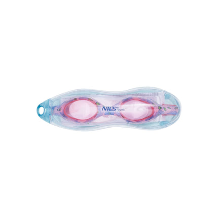 Ochelari de înot pentru juniori, design cu flori roz