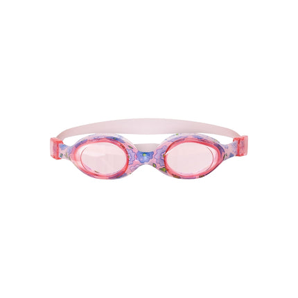 Ochelari de înot pentru juniori, design cu flori roz