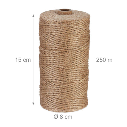 Cablu de iută 2 mm x 250 m set de 2