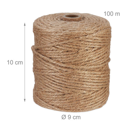 Cablu de iută 3 mm x 100 m set de 3