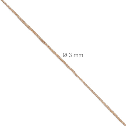 Cablu de iută 3 mm x 100 m set de 3