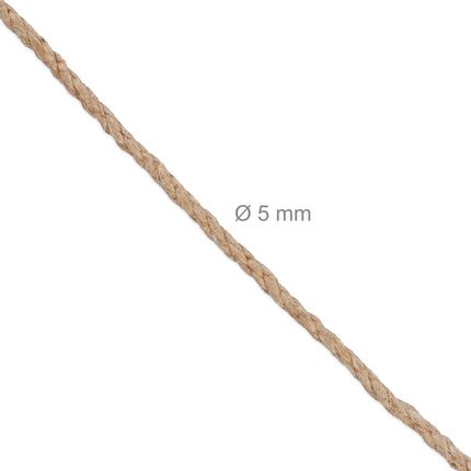Cablu de iută 5 mm x 50 m set de 2