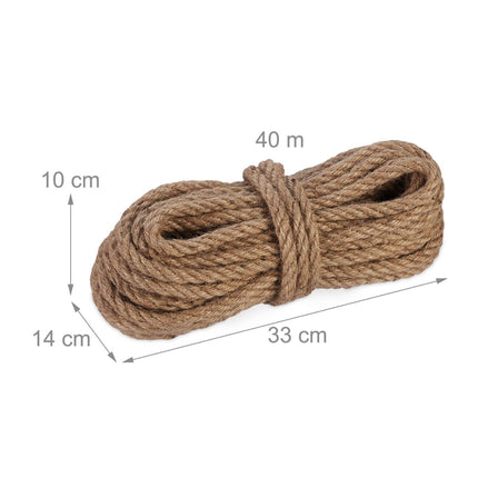 Funie de iută 8 mm x 40 m