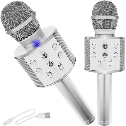 Karaoke microphone - silver Izoxis 22188