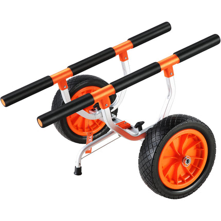 Kayak Cart, 450 lb Capacity, 12 in Solid Tires, Adjustable