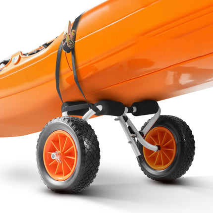 Kayak Cart, 90 kg Foldable Trolley, 10 in Solid Wheels