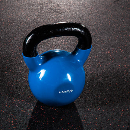 Kettlebell, Fontă, 4 kg, Albastru