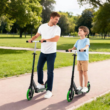Kick Scooter, 2-Wheel, Adjustable, Foldable, 8-Inch PU Wheels