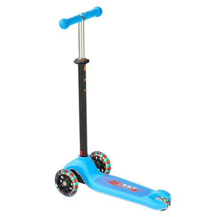 Kids 3-Wheel Kick Scooter, Light-Up Wheels, Adjustable Bar