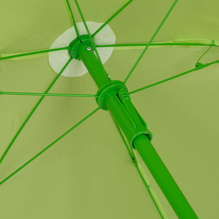 Set de mobilier de exterior din 4 piese pentru copii cu umbrelă de soare