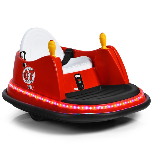 Mașină de protecție electrică pentru copii, 6V, cu lumini, roșu, 57x75x42 cm