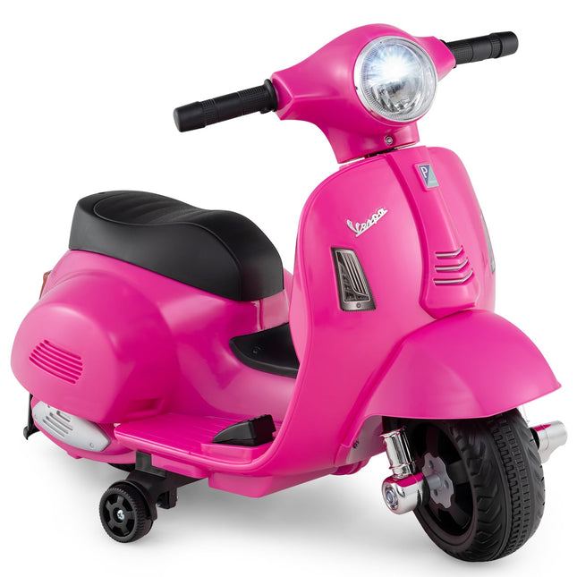 Motocicletă electrică pentru copii de 6V cu far LED, roz