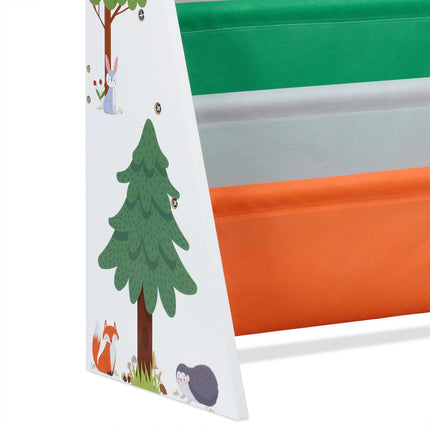 Raft pentru cărți pentru copii cu design animal din pădure