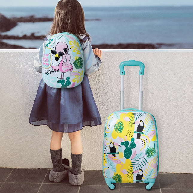 Set bagaj de mână pentru copii, valiză de 16 inch, rucsac de 12 inch