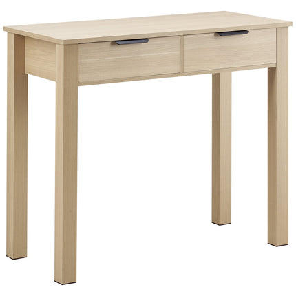 Kids Desk With 2 Drawers, Light Wood MDF Study Table